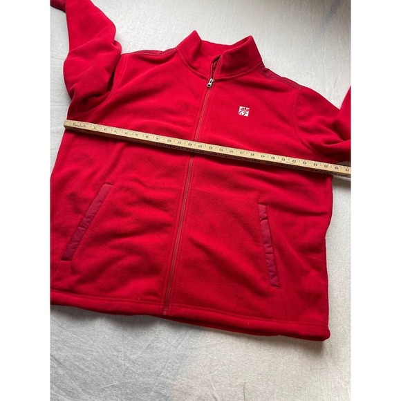 Chick-Fil-A Red Womens XL Team Style Employee Uniform Zip Up Fleece Jacket Oobe - Picture 4 of 5